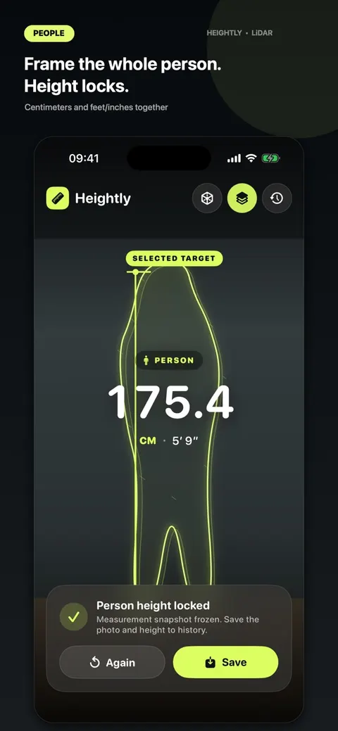 Measuring a person’s height
